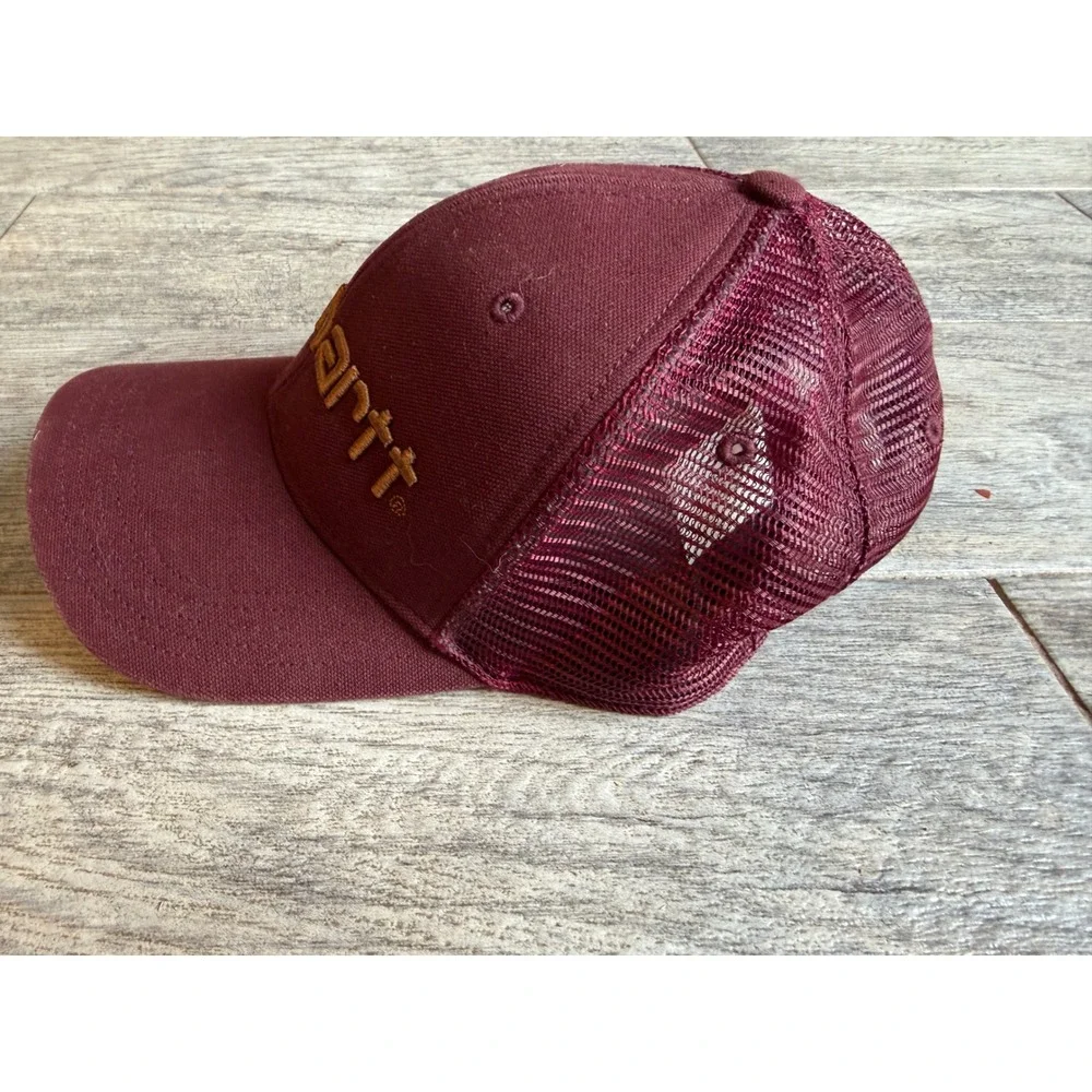 Carhartt Trucker Hat One Size Embroidered Mesh Snapback Hat Spell Out Mens OSFA